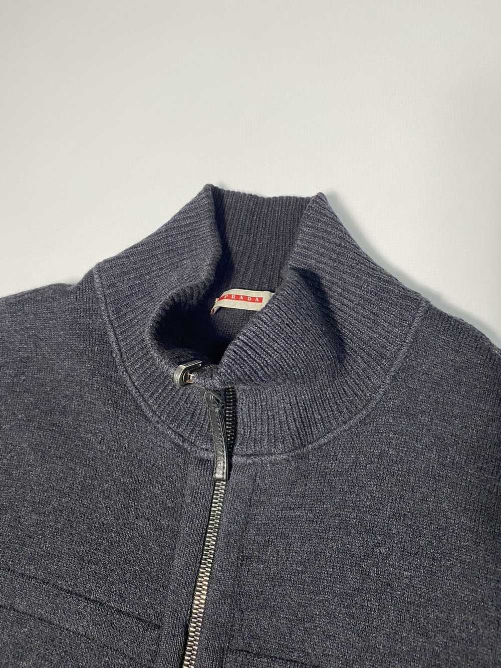 Prada 🔥Prada Virgin Wool Zip Sweatshirt/Prada Bl… - image 9