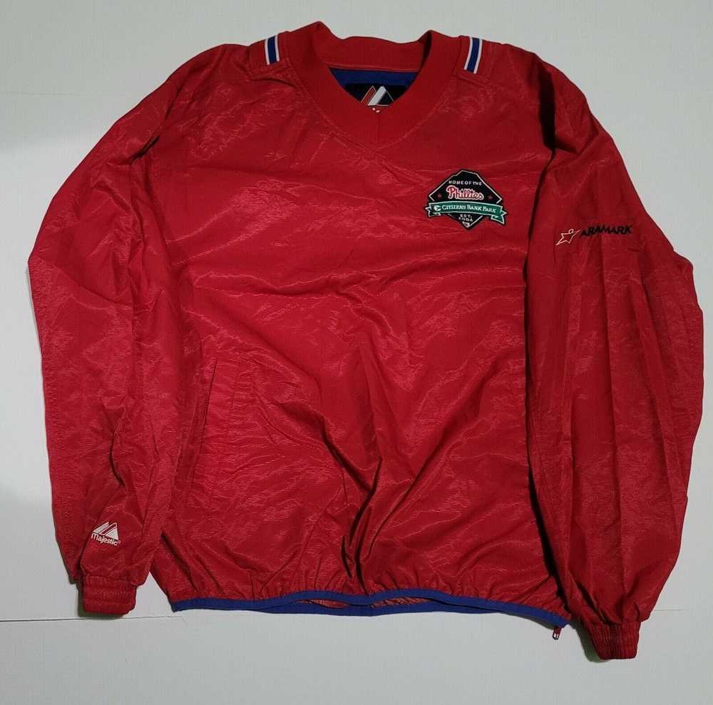 PHILA PHILLIES VINTAGE MLB MAJESTIC THERMA BASE AUTHENTIC JACKET - sporting  goods - by owner - sale - craigslist