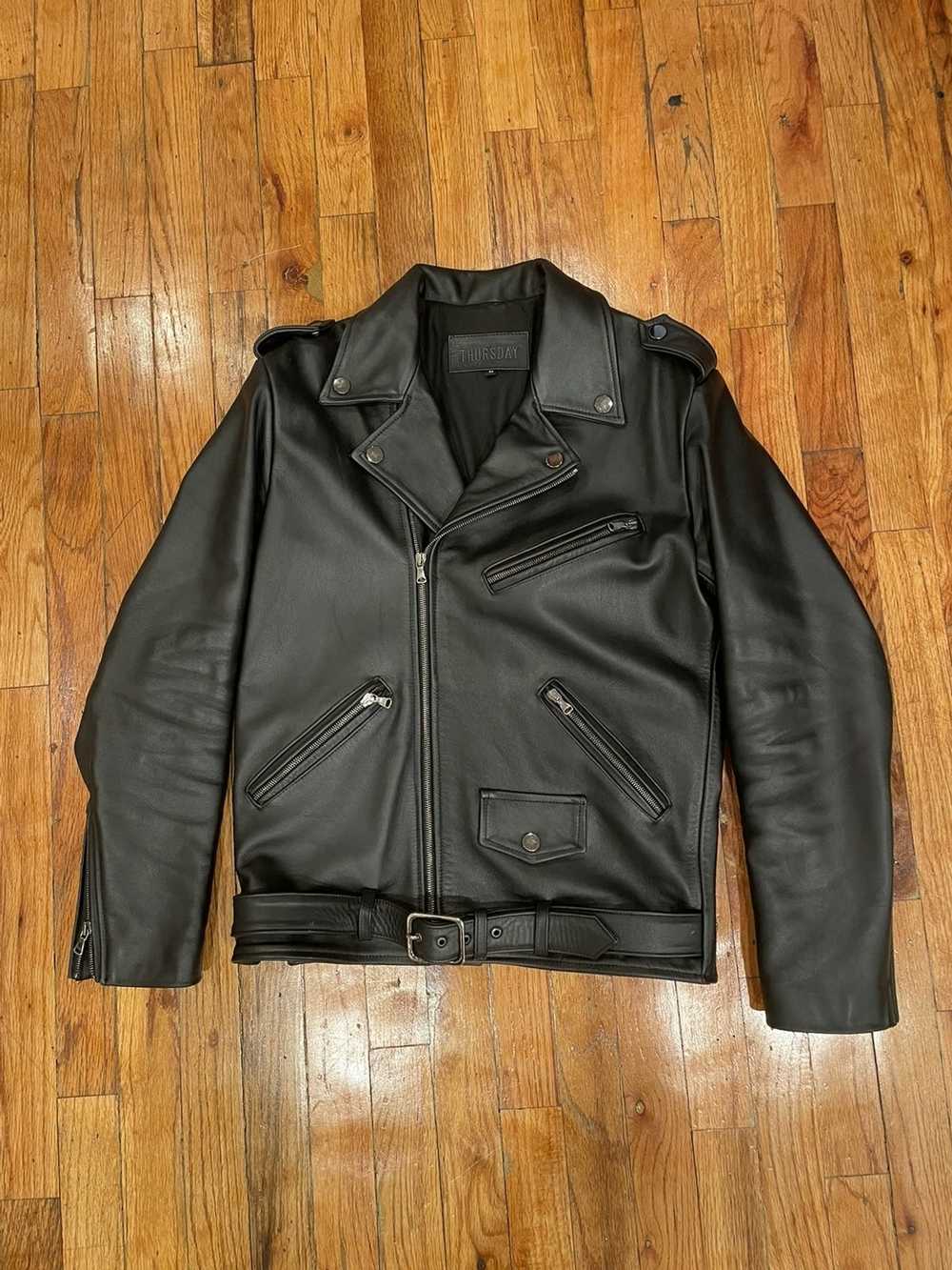 Thursday Boots Leather Motorcycle Jacket - Thursd… - image 2