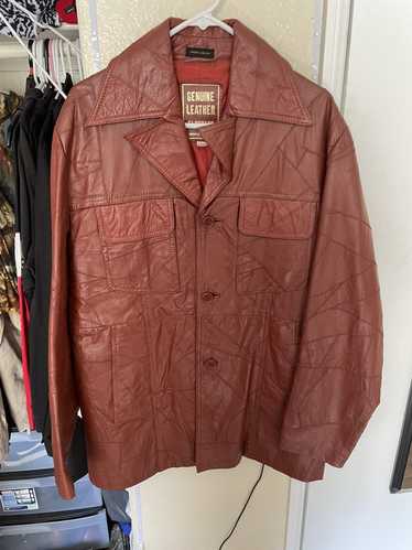 Genuine Leather Vintage Cowboy Leather Jacket - image 1