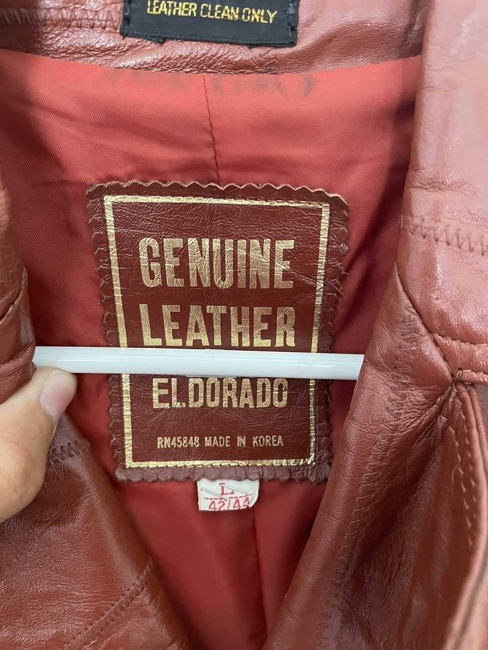 Genuine Leather Vintage Cowboy Leather Jacket - image 5