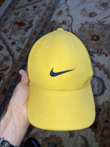 Nike × Vintage VTG y2k NIKE Strapback Cap Yellow w