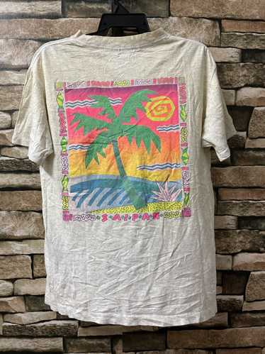 Hawaiian Shirt × Vintage VINTAGE SOFTEE SAIPAN IS… - image 1