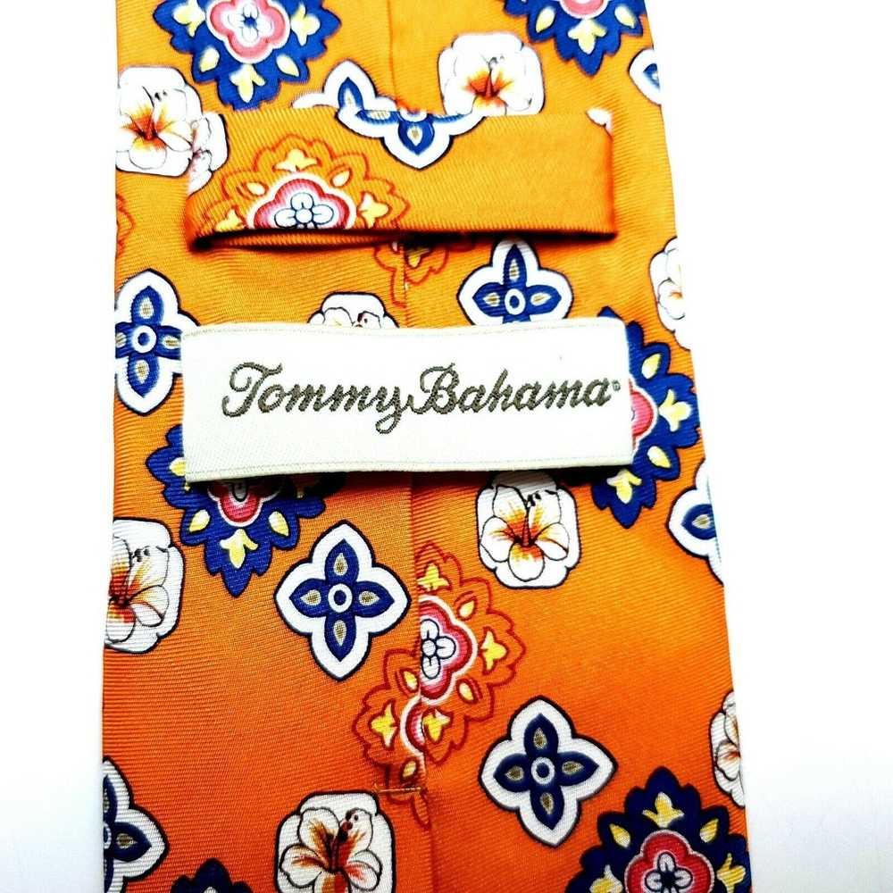 Tommy Bahama Tommy Bahama Silk Tie Orange Print S… - image 3