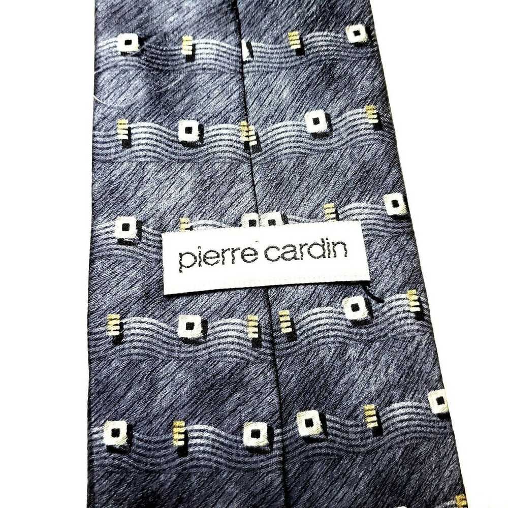 Pierre Cardin Pierre Cardin Silk Tie Print Gray W… - image 3