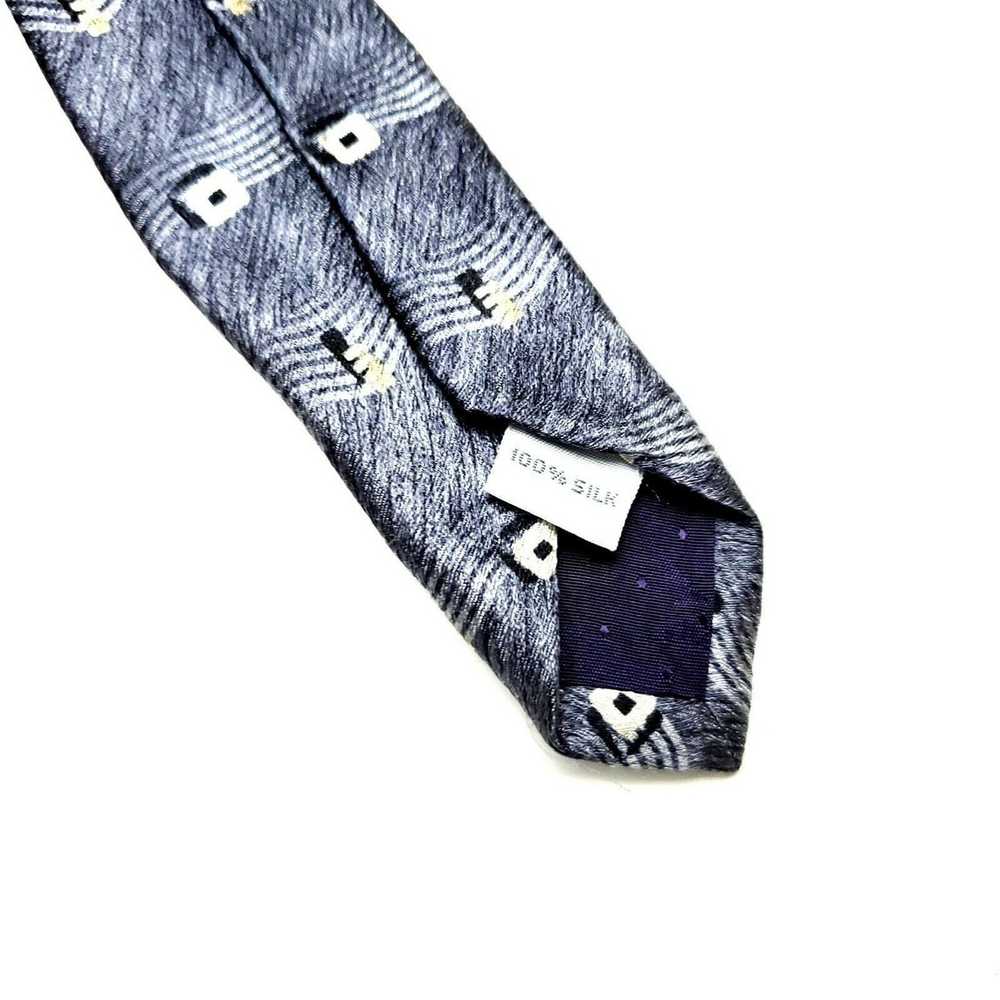 Pierre Cardin Pierre Cardin Silk Tie Print Gray W… - image 4