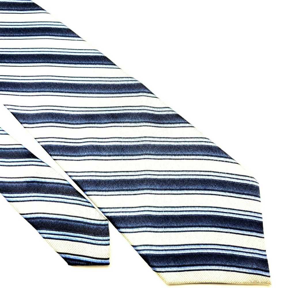 Pierre Cardin Pierre Cardin Silk Tie Print White … - image 1