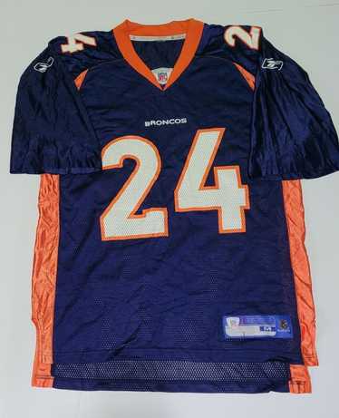 Reebok Denver Broncos #27 Moreno Sewn Stitched Jersey Womens Size Large NFL