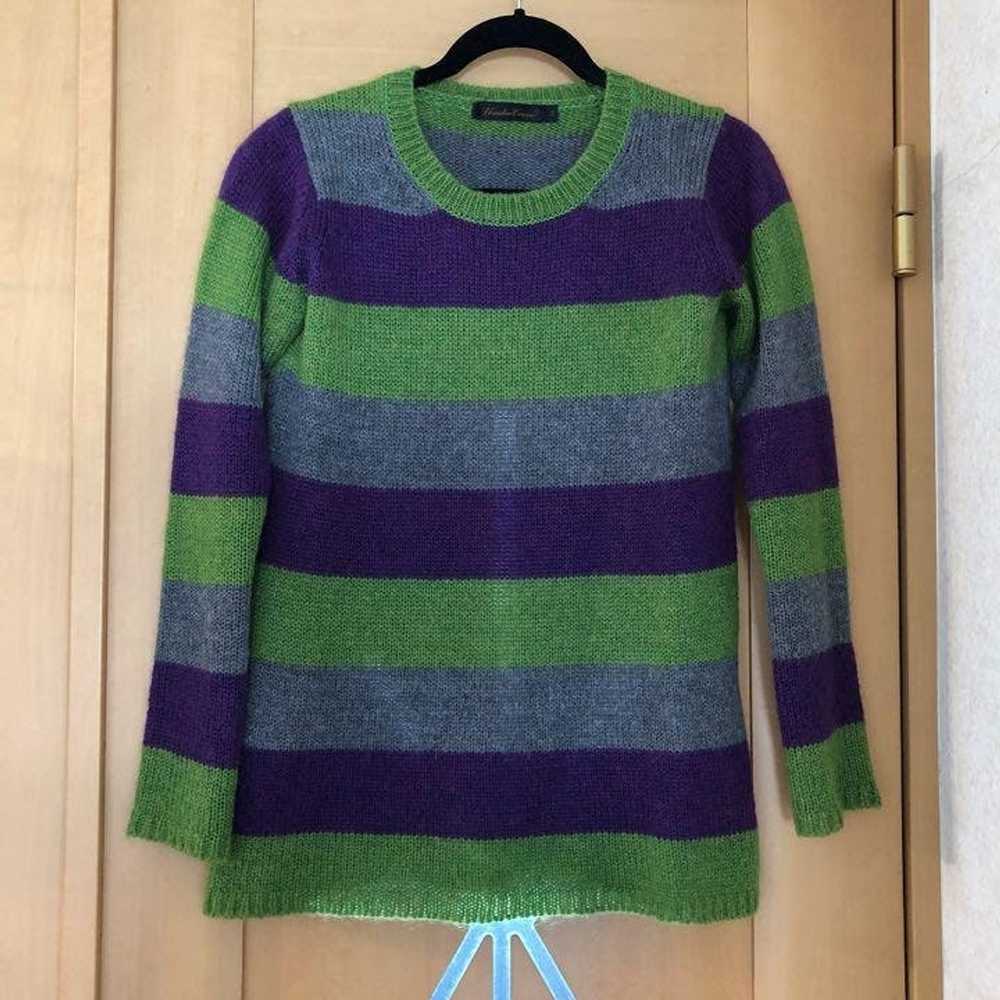 Undercover Mohair Striped Knit Sweater - image 1