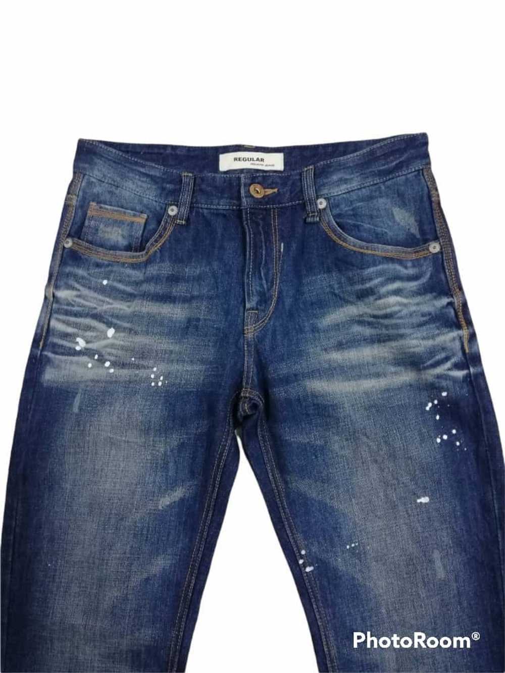 Distressed Denim × Japanese Brand POLHAM jeans - image 3