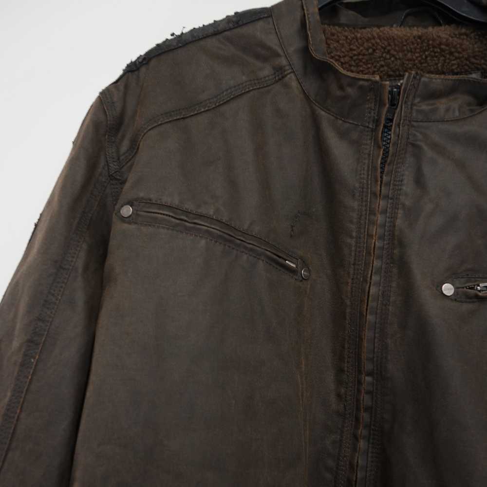 Guess × Vintage Sherpa Faux Leather Heavy Durable… - image 2