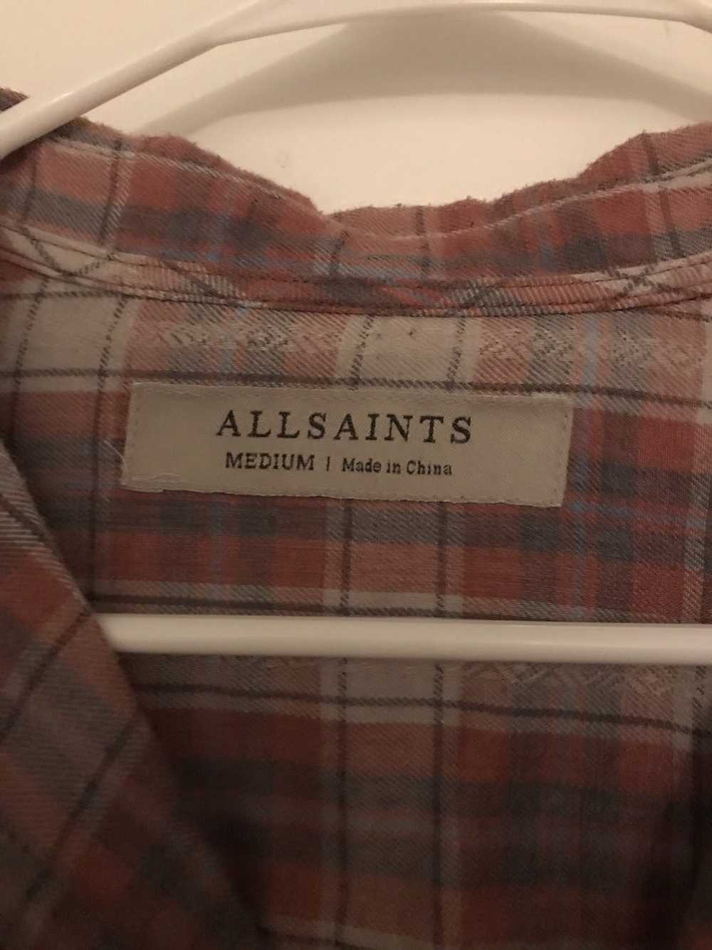 Allsaints AllSaints plaid button up long sleeved … - image 3