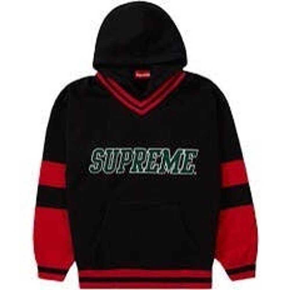 Supreme FW20 red/black/green hockey hoodie fw20 XL