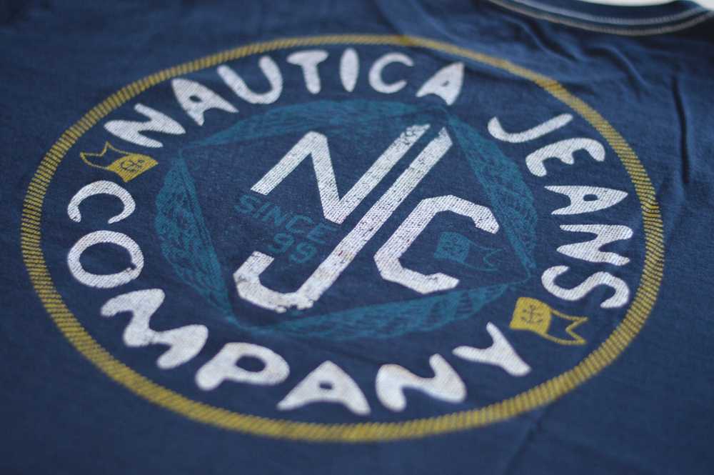 Nautica Nautica Jeans Co Navy Blue NJC 99 Tee - image 3