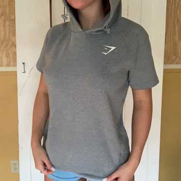 Gymshark Gymshark gray short sleeve hoodie gym we… - image 1