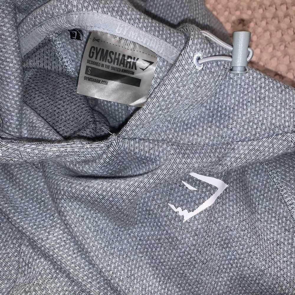 Gymshark Gymshark gray short sleeve hoodie gym we… - image 3