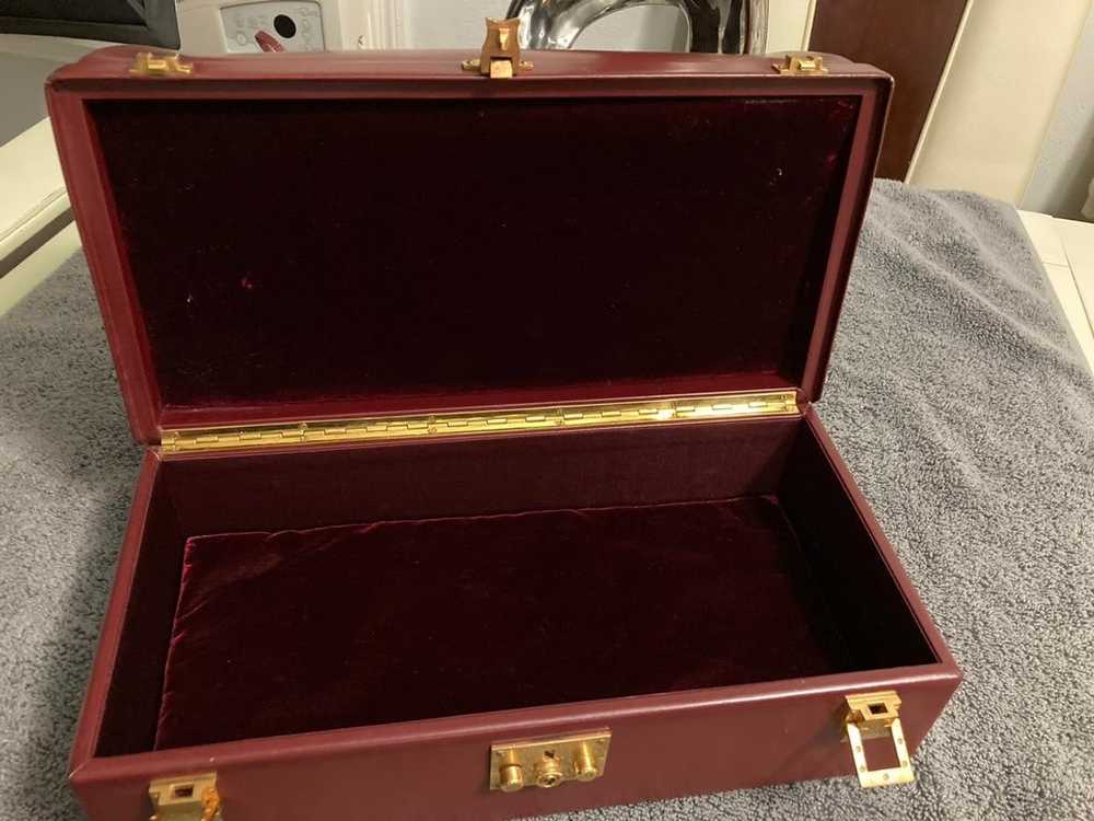 Hermes Sac Mallette Leather Jewelry Box Travel Ca… - image 3