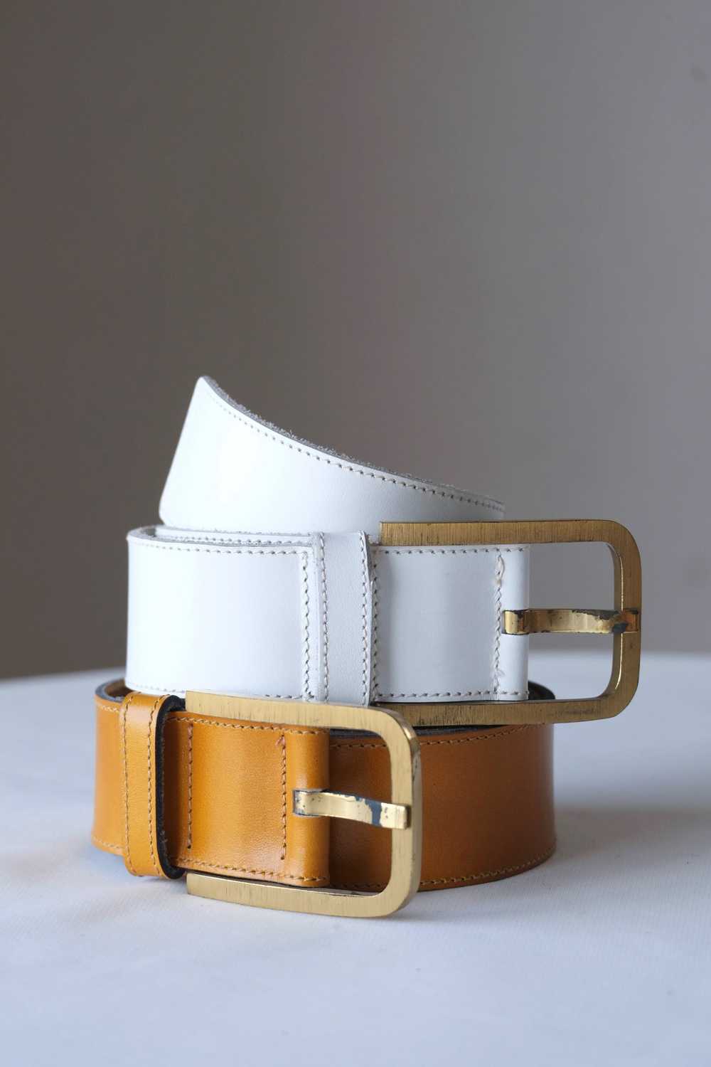L'AIGLON Marcello Leather Belt - image 1