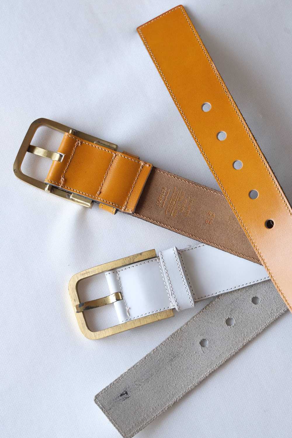 L'AIGLON Marcello Leather Belt - image 5