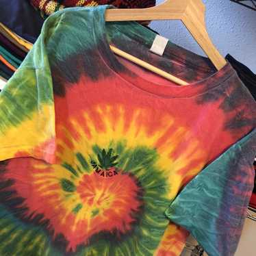 Streetwear × Vintage 90’s Tye Dye Jamaica Marijua… - image 1