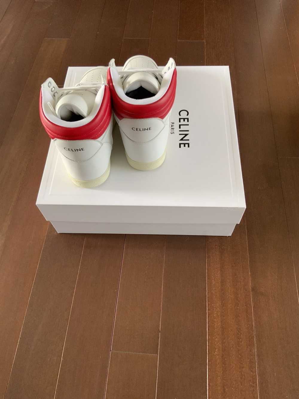 Celine Celine Mid Top Brake Sneaker in White and … - image 3