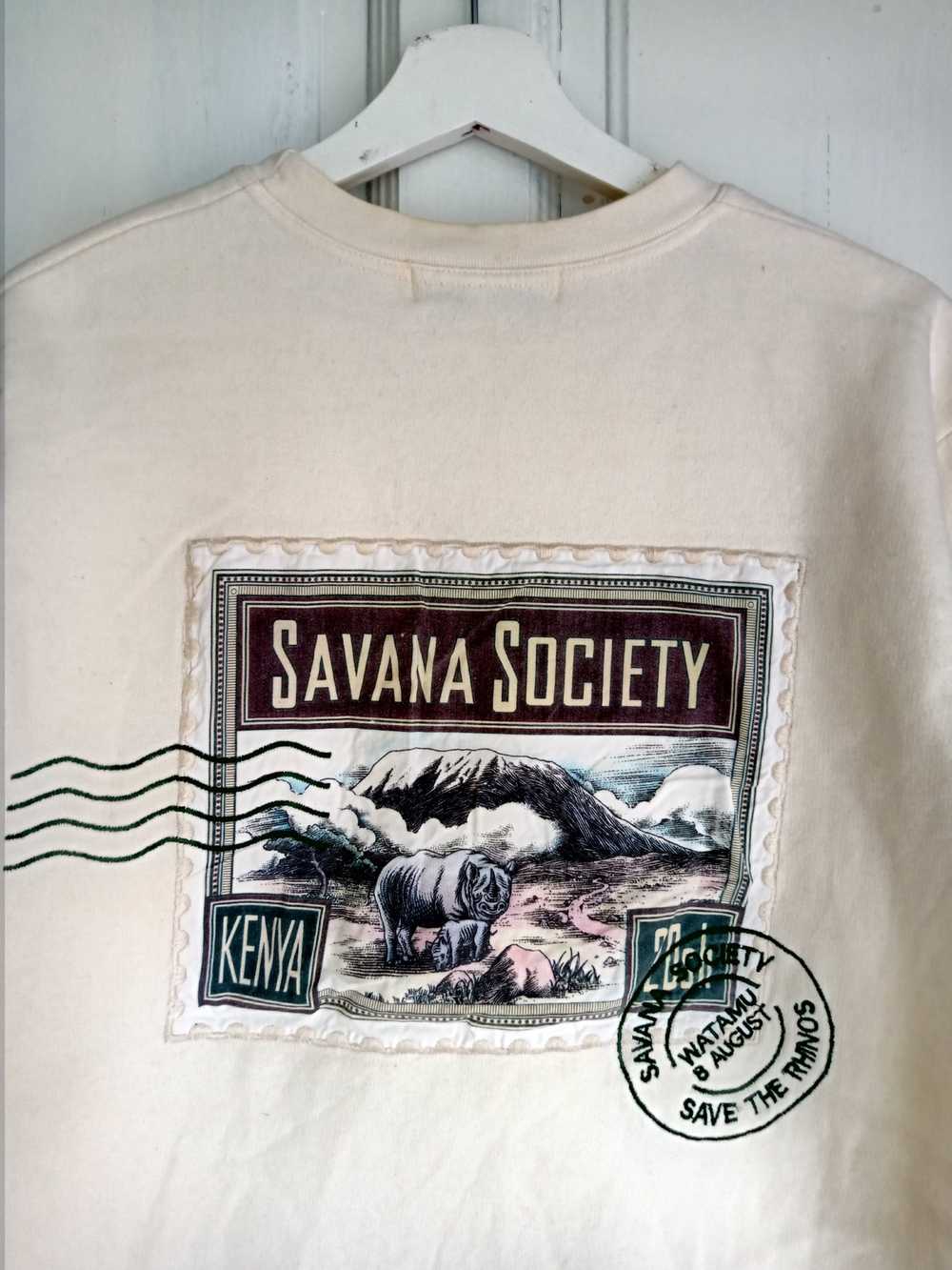 Animal Tee × Vintage Savana Society save rhinos S… - image 2