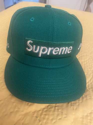 Supreme Box Logo Piping New Era Cap Navy