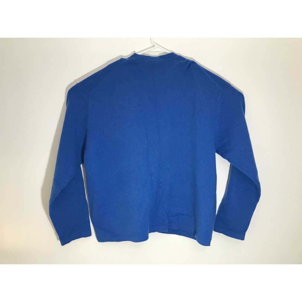 Gap Vintage Gap Lambs Wool Mens XL Blue Sweater *6 - image 5