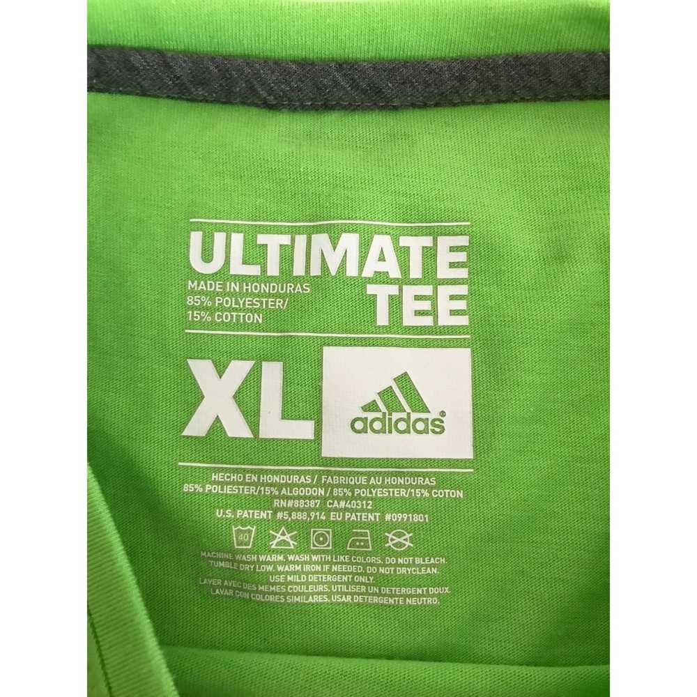 Adidas Adidas Ultimate Tee Womens XL Neon Green T… - image 4