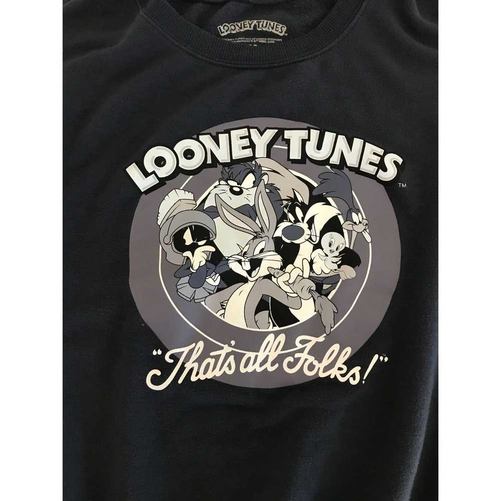 Other Vintage Looney Tunes Womens M Navy Blue Pul… - image 2