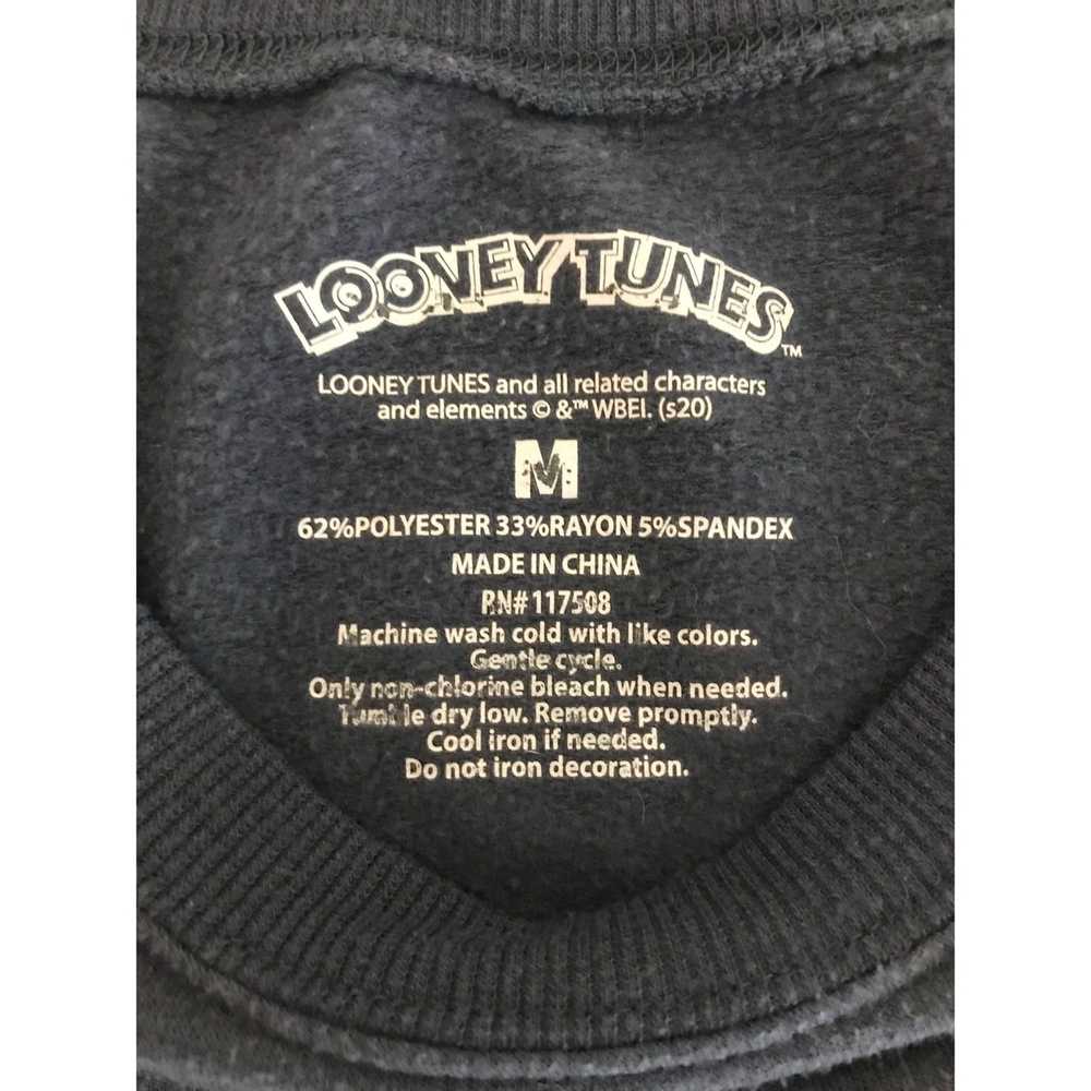 Other Vintage Looney Tunes Womens M Navy Blue Pul… - image 4