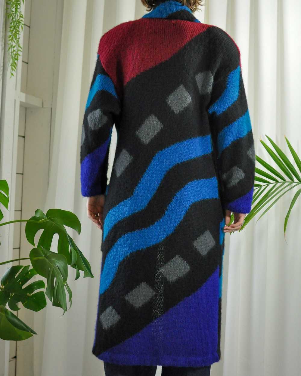 80s Sweater Knit Maxi Coat - image 5