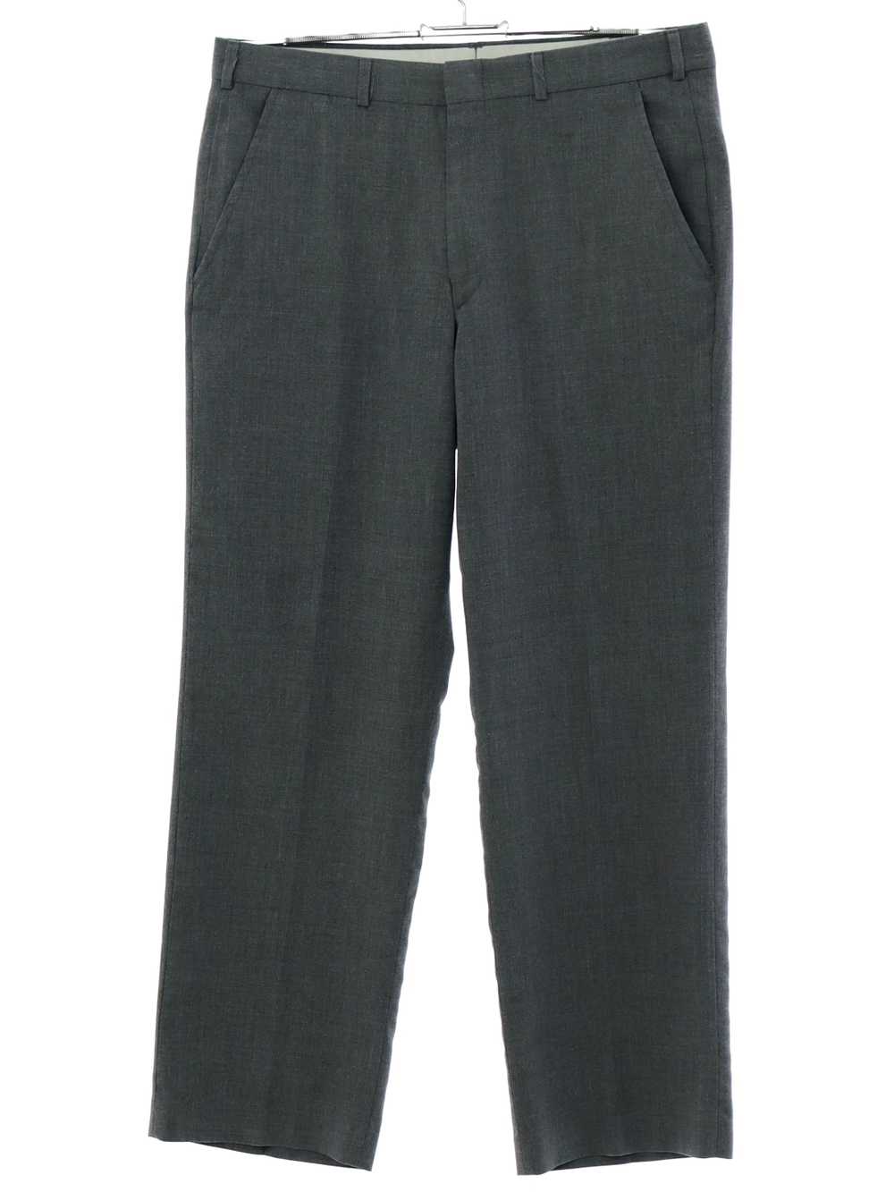1980's Made in USA Mens Totally 80s Flat Front Pants - Gem
