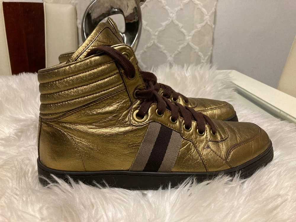 Gucci Gucci Gold/Metallic Bronze Exclusive High T… - image 3