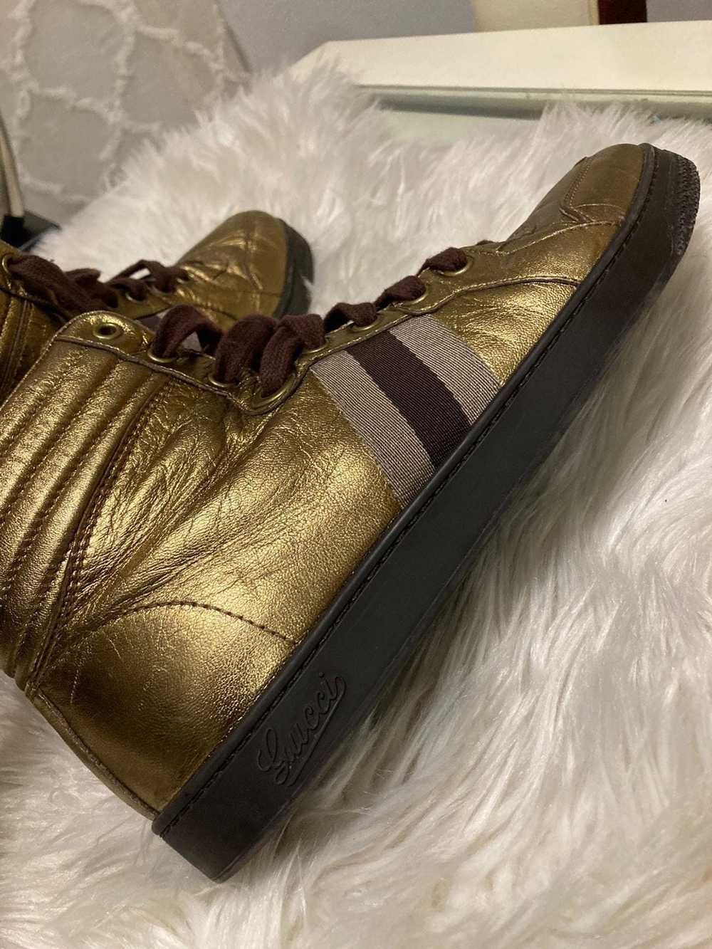 Gucci Gucci Gold/Metallic Bronze Exclusive High T… - image 8