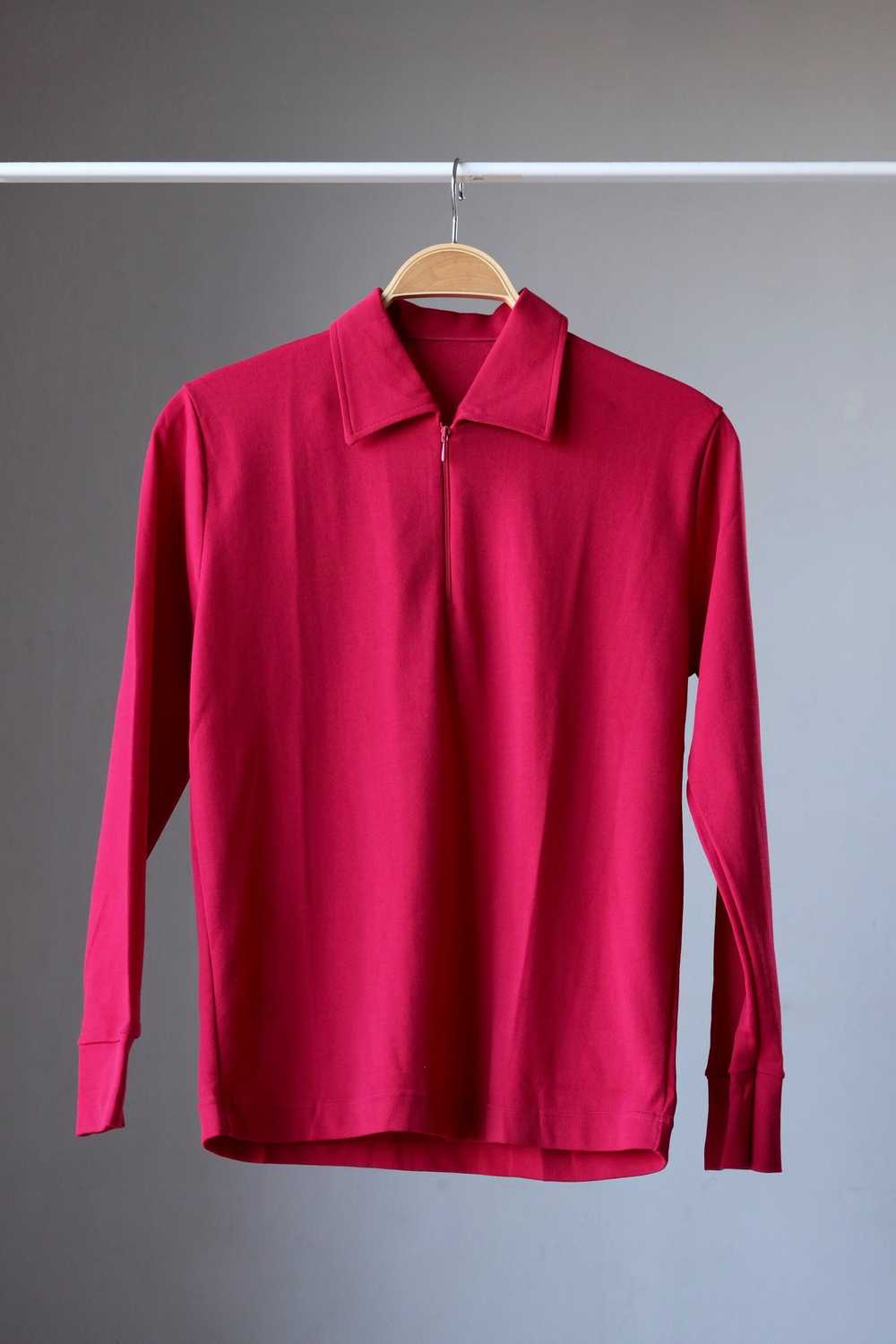 ZOFINA Long Sleeves 70s Polo Shirt - image 2