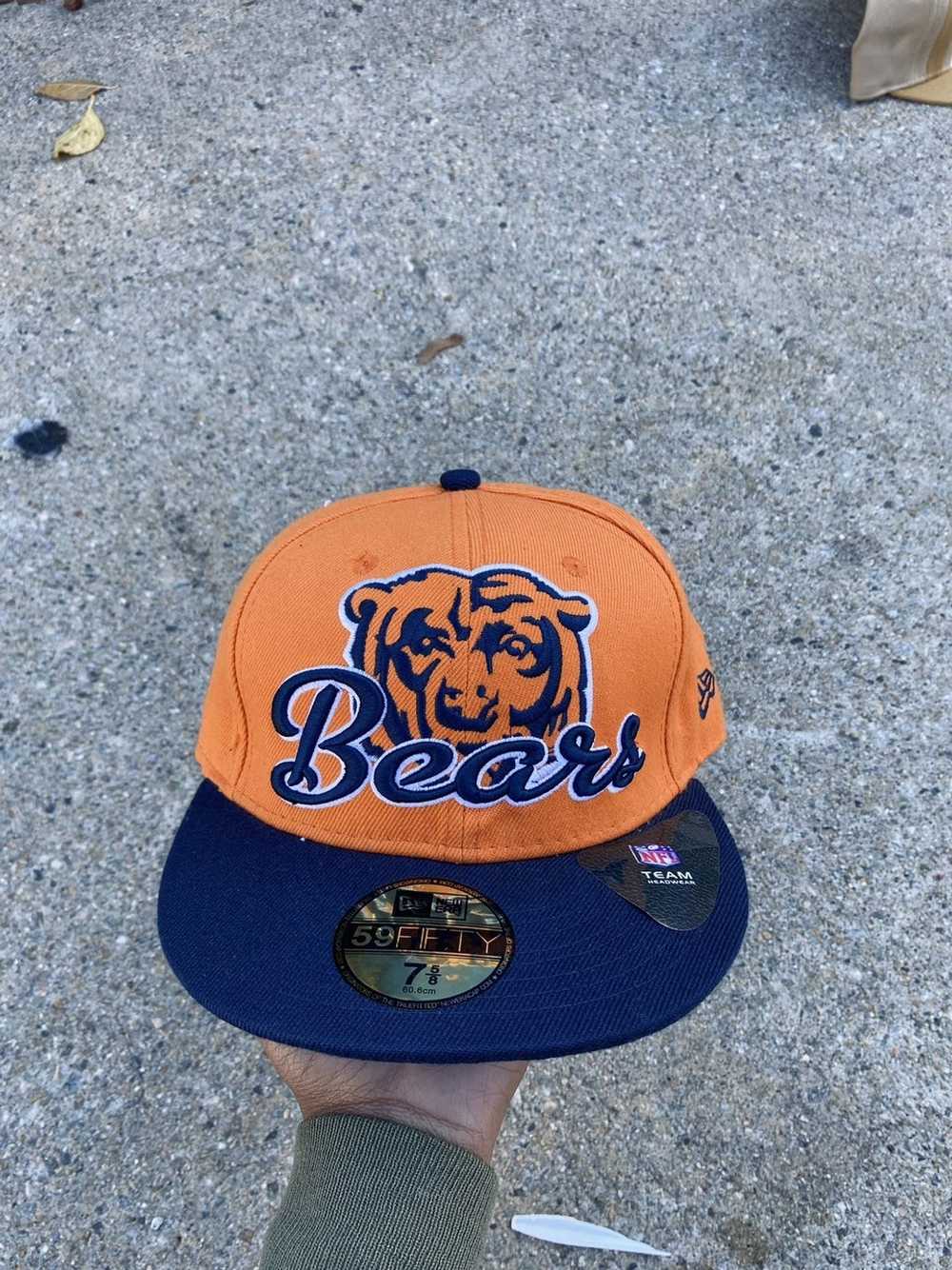 Chicago Bears Hat Cap Blue Orange Mitchell & Ness Adjustable NFL Football