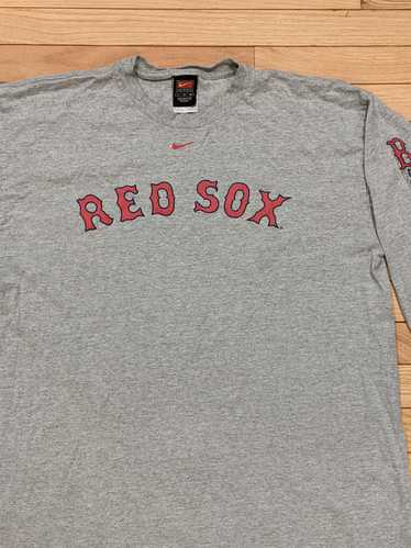 MLB × Nike × Vintage VTG Nike Boston Red Sox L/S G