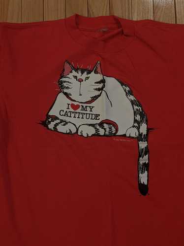 Streetwear × Vintage VTG I Heart My Cattitude 90s 