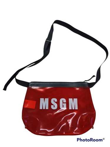 MSGM MSGM MILANO Red with White Logo Transparent B
