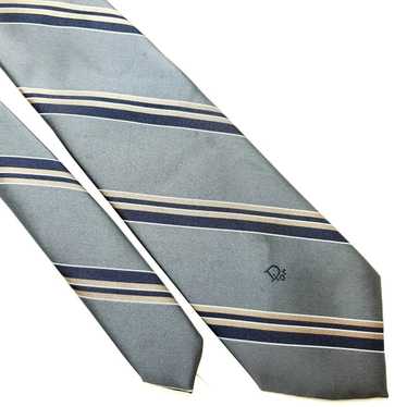 Dior Men's Striped Oblique Silk Tie