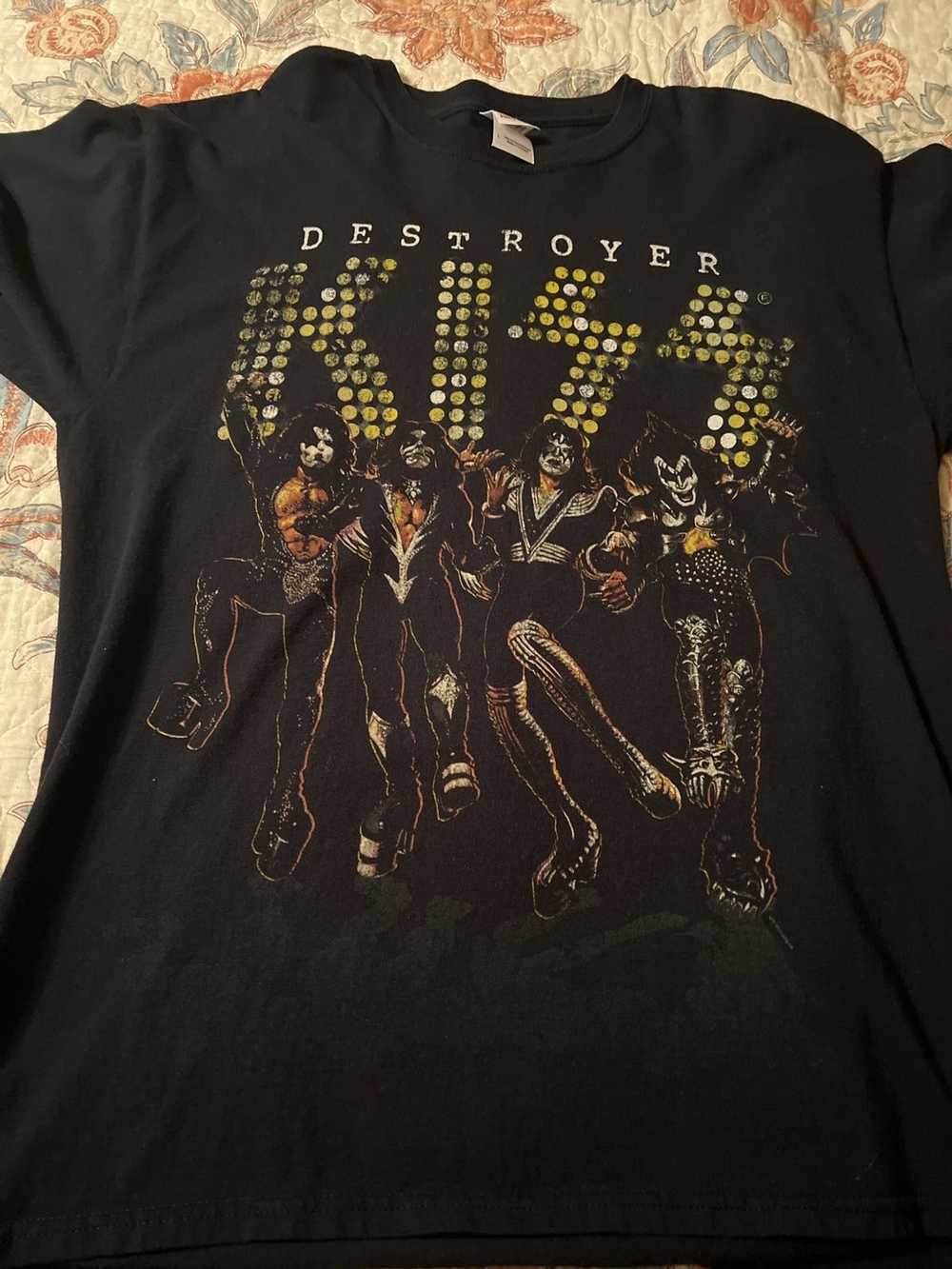 Impact Kiss Vintage Style Logo Heavy Metal 70s 80s Music Glam Rock Band T Shirt KISS31 - M Regular