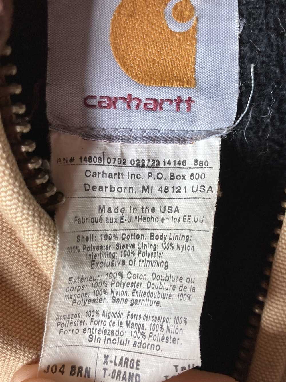 Carhartt × Vintage Vintage full zip hooded carhar… - image 5