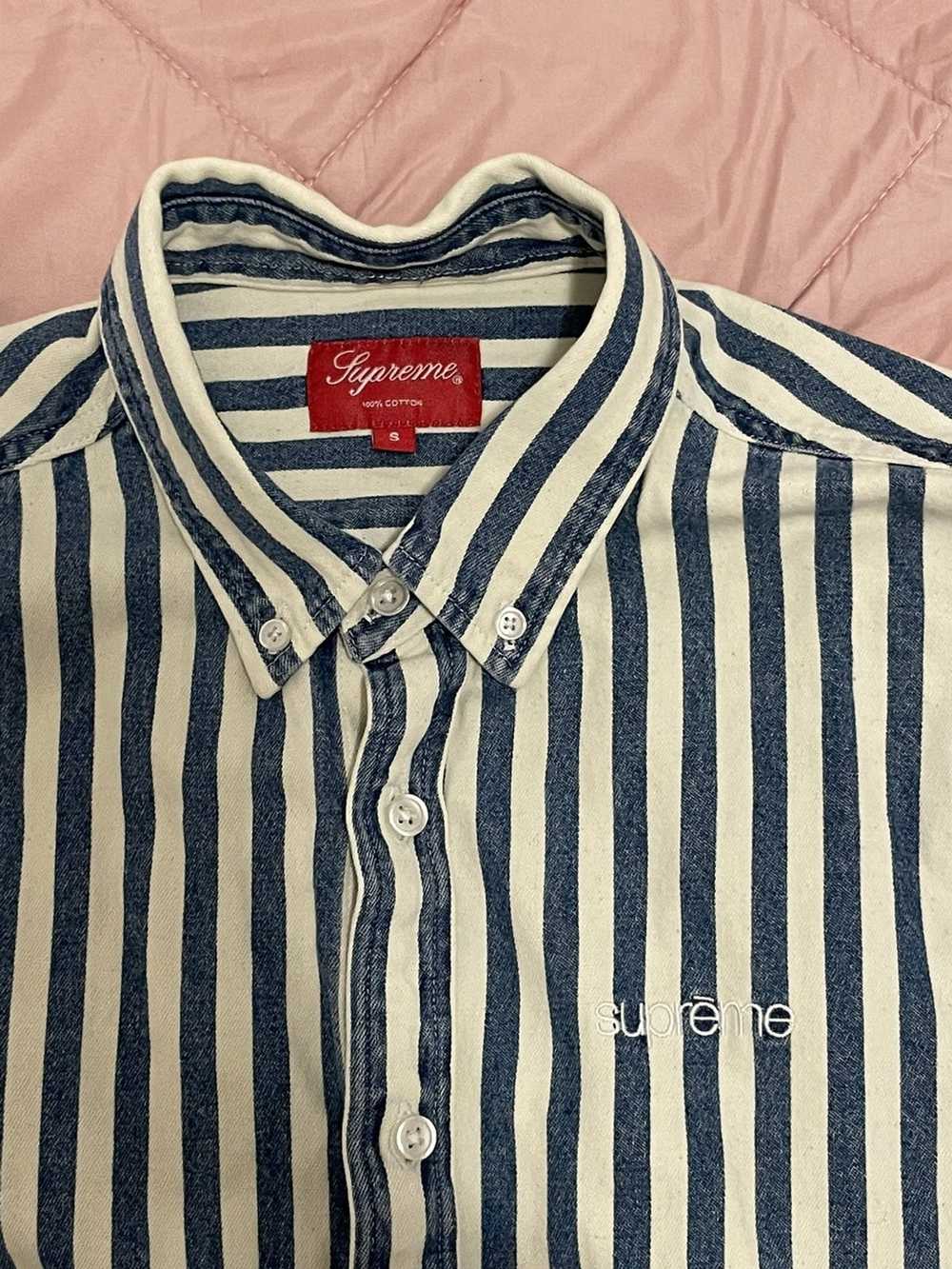 Supreme Supreme Stripped Button Up Shirt - image 3