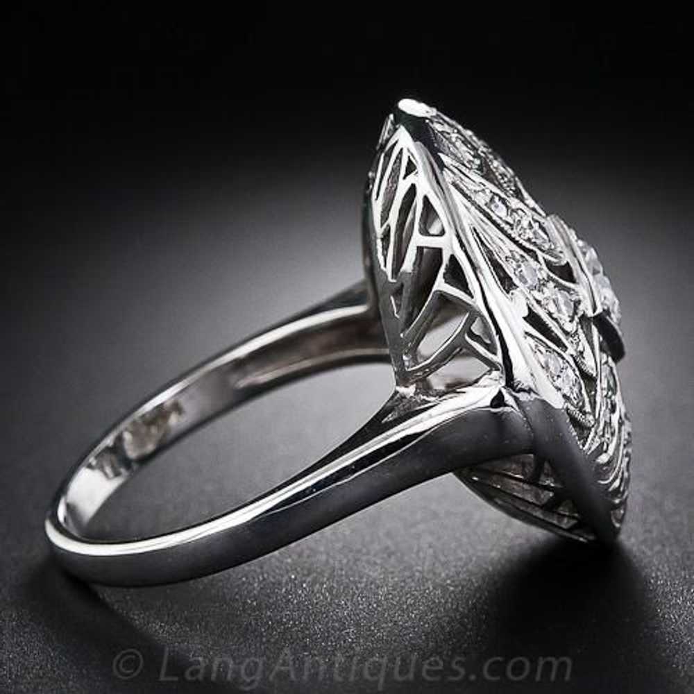 Art Deco Domed Diamond Cocktail Ring - image 3