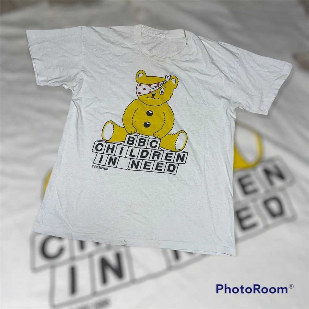 Band Tees × Vintage BBC Children In Need 80s vint… - image 1
