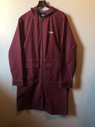 Stussy Stussy Contrast Stitch Maroon Parka Jacket 