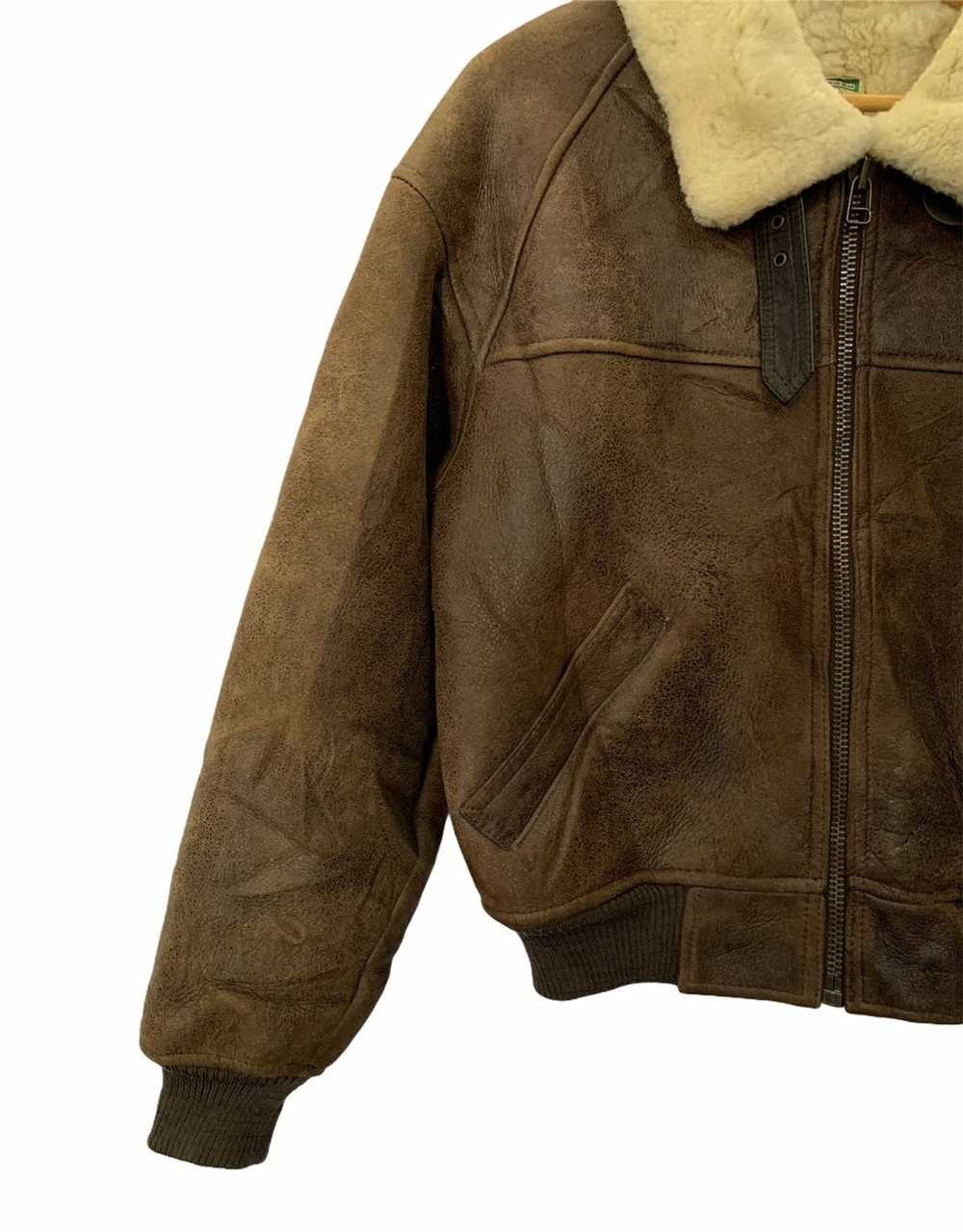 Genuine Leather × Sheepskin Coat × Us Air Force �… - image 2