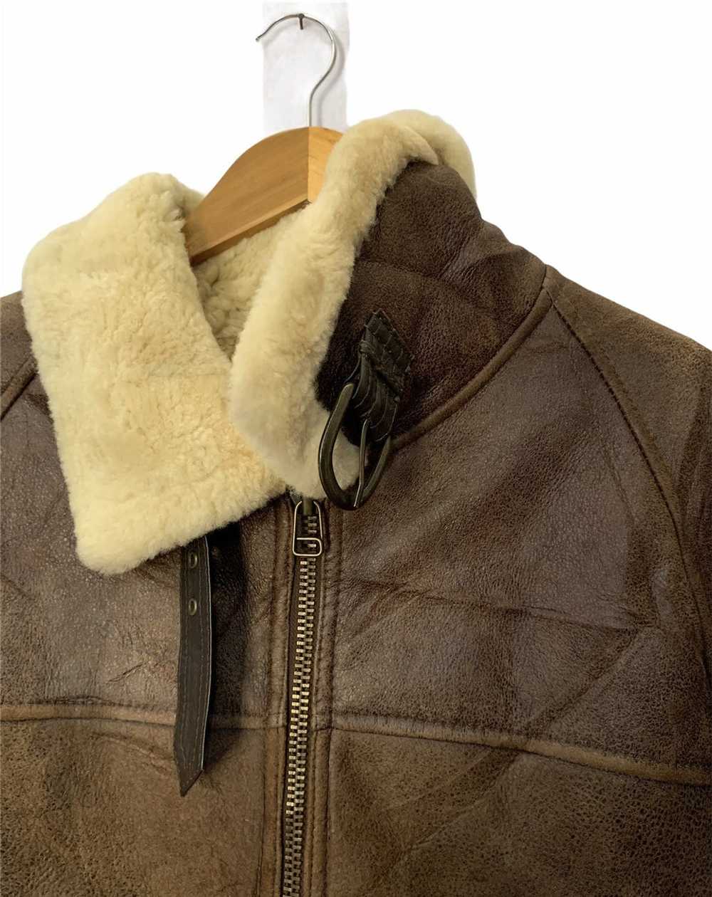 Genuine Leather × Sheepskin Coat × Us Air Force �… - image 3
