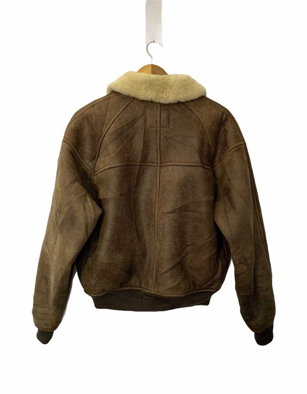 Genuine Leather × Sheepskin Coat × Us Air Force �… - image 4